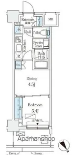 エル・セレーノ横浜【8階】の間取り
