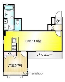 クレストコート【1階】の間取り
