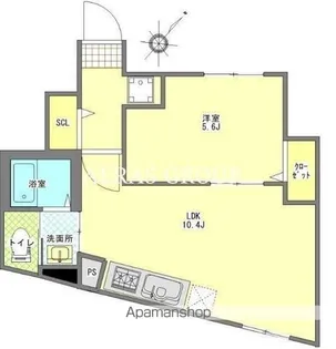 アピチェ西調布【101号室】の間取り
