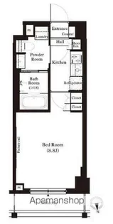 東京都中野区江原町2丁目【マンション】の間取り