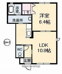 グランドール春日【103号室】の間取り
