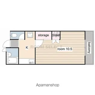 コーポ井上【203号室】の間取り