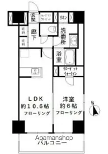 カメリアコート 新宿【11階】の間取り