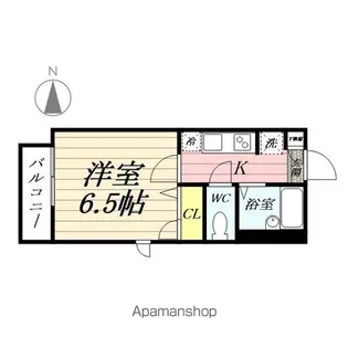 カーサヴェルデ【201号室】の間取り