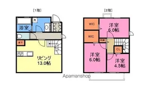 ラフィーナⅠ・Ⅱ【1階】の間取り