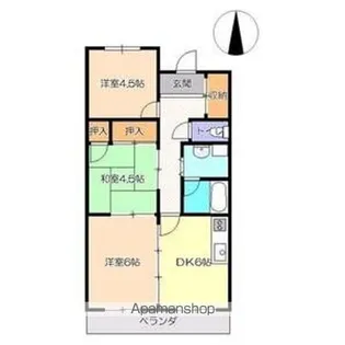 パークシティ川口PARTⅠ【4階】の間取り