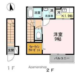 ミズカ ラトゥール【2階】の間取り