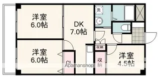 グランドパレス白鳥【303号室】の間取り