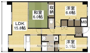 ファミール伊島【306号室】の間取り