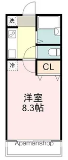 ハイマート小松島【108号室】の間取り