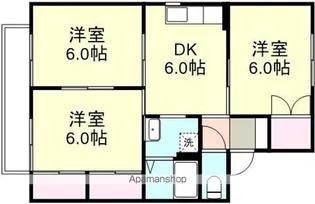 グリーンパレス早島B棟【2階】の間取り