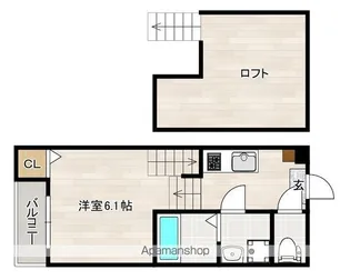 ラピーレ香椎【1階】の間取り