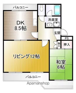 オイコスエダ【305号室】の間取り