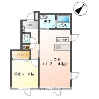 レジデンス熊谷Ⅰ【1階】の間取り