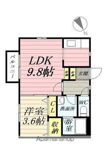 シャーメゾン堤町【2階】の間取り