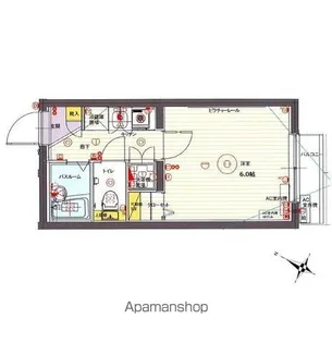 クレイシア大山【2階】の間取り