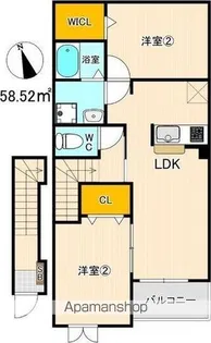 ロマンダール【2階】の間取り