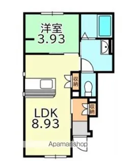 ブラン ルリエ【101号室】の間取り
