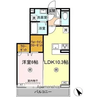 DーROOM柊【2階】の間取り