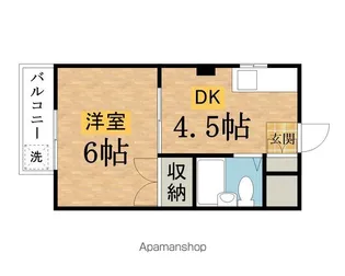 サンケンパレス北野Ⅱ【302号室】の間取り