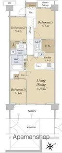 シティハウス吉祥寺北町【1階号室】の間取り