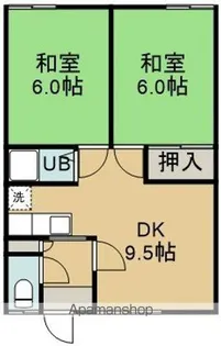シャトーマルセイユ【2階】の間取り