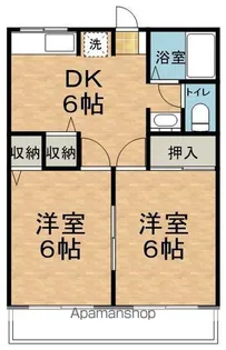 フリッシュドルフA【201号室】の間取り