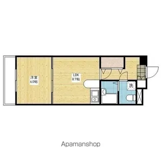 カローラ桑原【405.号室】の間取り