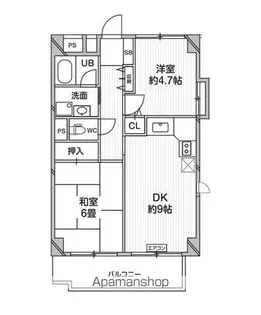 T’S GARDEN一橋学園【4階】の間取り