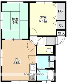 メゾンコーラル【202号室】の間取り