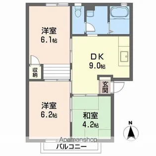 ファミール川原【2階】の間取り