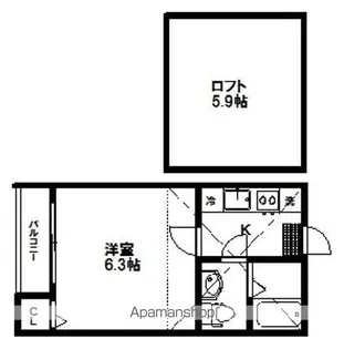 ファミリール山手【2階】の間取り