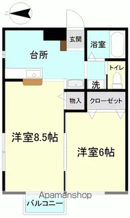 ベルフィオーレ【1階】の間取り