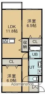 LOOK UP 大縄【301号室】の間取り