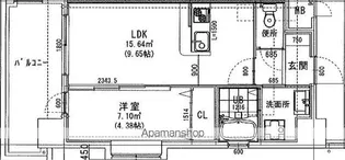 ラシュール・イン大橋Ⅱ【2階】の間取り