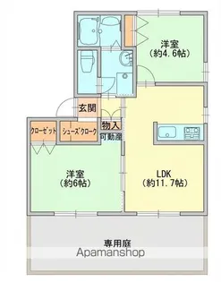 ディアス天神【D101号室】の間取り