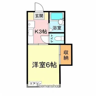 プラザ吉見【207号室】の間取り