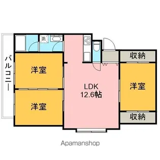 百石マンション1号館【A-3号室】の間取り