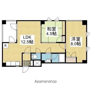 Mホーナー森松【302.号室】の間取り