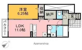 ブラウニィー【1階】の間取り