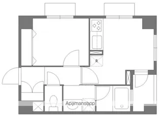 ルクレ初台【4階】の間取り