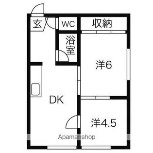 アーバンハイム栄【206号室】の間取り