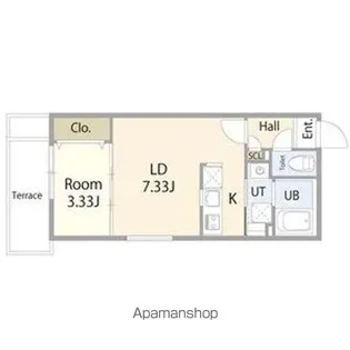 リーデンス今池(旧エスリードコート今池)【1階】の間取り