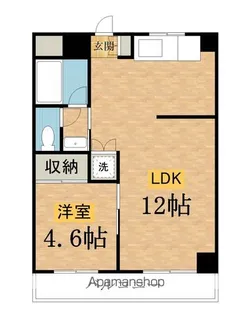 KKハイム【4階】の間取り
