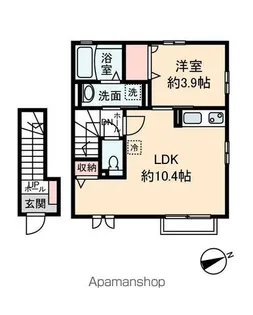 メゾン エリオント【2階】の間取り