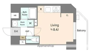 ALIVIS本郷三丁目【2階】の間取り