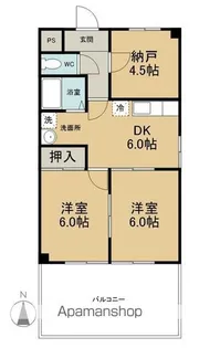 ファミール橋爪 A棟【2階】の間取り