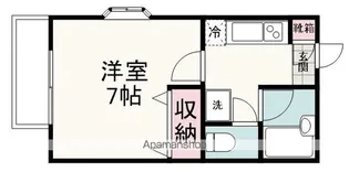 メゾンシャンパーニュ【201号室】の間取り
