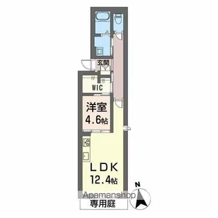 シャーメゾン北藤原【1階】の間取り