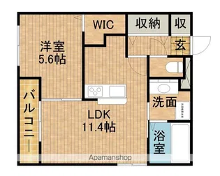 D−HILLS西浅田【1階】の間取り